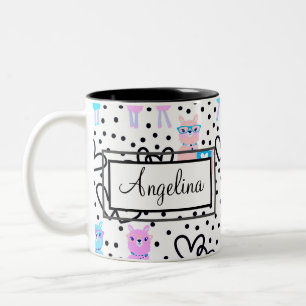 Taza Bicolor Llama personalizada