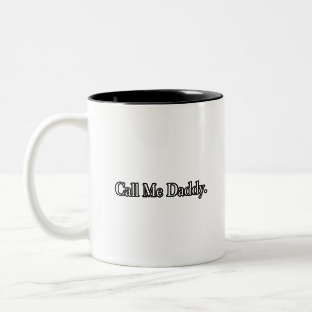 Taza Bicolor Llámame Papi Mug (Izquierda)