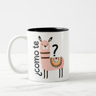 Taza Bicolor Llamas del te de Como