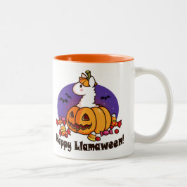 Taza Bicolor Llamaween feliz