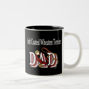 Taza Bicolor Llanto suave recubierto Terrier Dad Mug