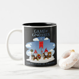 Taza Bicolor Llega El Juego De Los Navidades De Gnomes