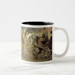 Taza Bicolor Llegada de una profesora en el país