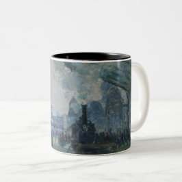 Taza Bicolor Llegada del tren de Normandía - Monet
