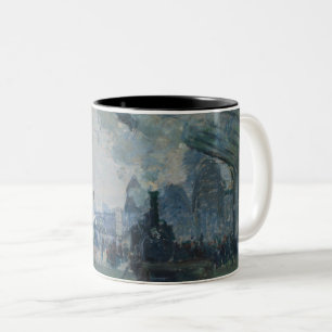 Taza Bicolor Llegada del tren de Normandía - Monet
