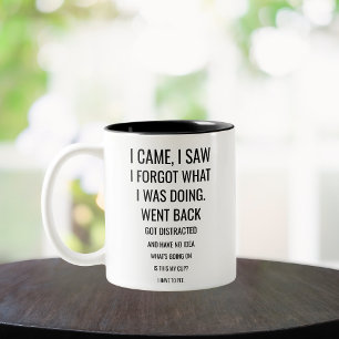Taza Bicolor llegué vi me olvidé