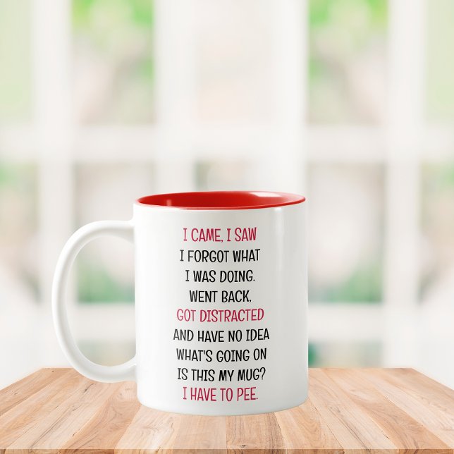 Taza Bicolor Llegué Vi Olvidé Divertido (Subido por el creador)