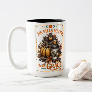 Taza Bicolor Llena Mi Copa...
