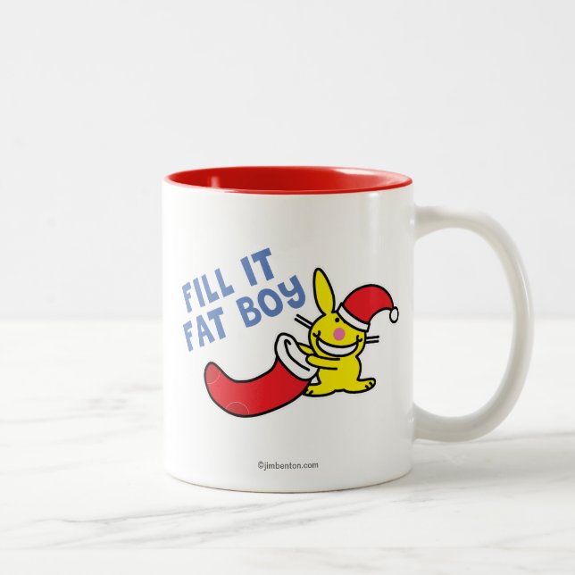 Taza Bicolor Llénelo muchacho gordo (Derecha)