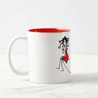 Taza Bicolor Lleno de Amor: Rojo - Loreen Love Mugs