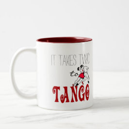 Taza Bicolor Lleva dos el tango