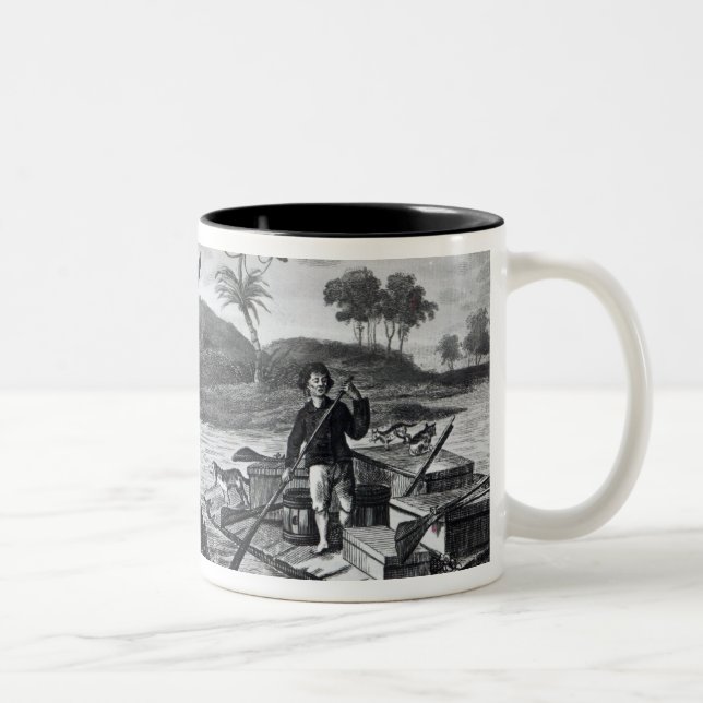Taza Bicolor Llevada de Robinson Crusoe (Derecha)