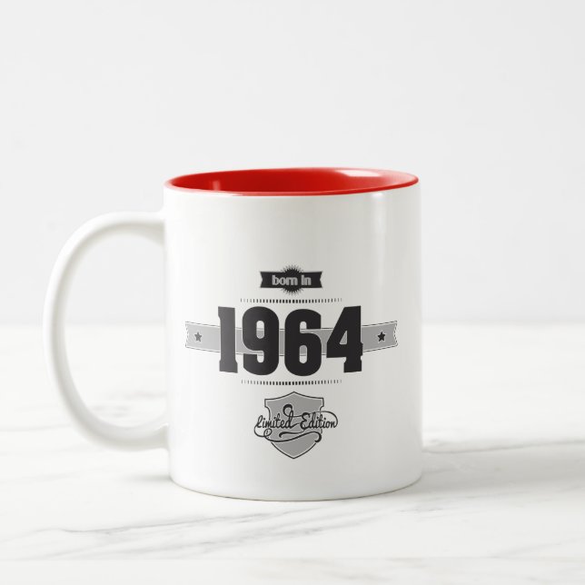 Taza Bicolor Llevado en 1964 (Dark&Lightgrey) (Izquierda)