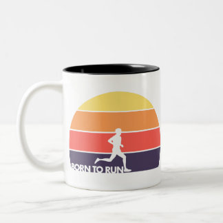 Taza Bicolor Llevado funcionar con - el corredor masculino