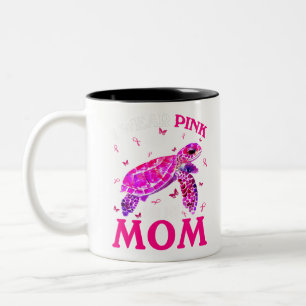 Taza Bicolor Llevo Rosado Por Mi Mamá Cáncer De Mama