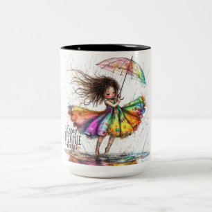 Taza Bicolor Lluvia de Chica espeluznante Pequeñas Cosas Mug