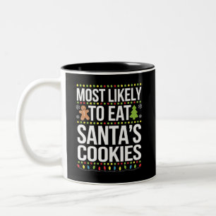 Taza Bicolor Lo Más Probable Es Comer Noches De Papá Noel