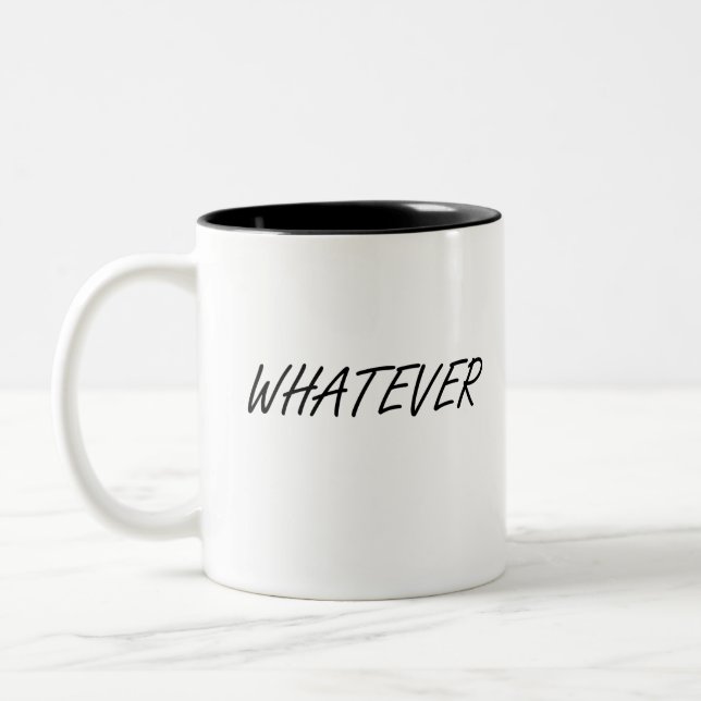 Taza Bicolor Lo que sea (Izquierda)