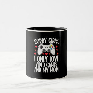 Taza Bicolor Lo siento Chicas solo me encantan los videojuegos