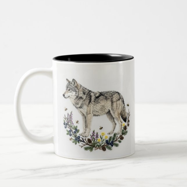 Taza Bicolor lobo (Izquierda)