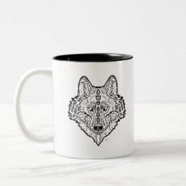 Taza Bicolor Lobo