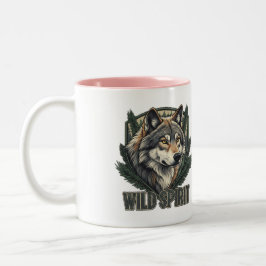 Taza Bicolor Lobo de espíritu salvaje