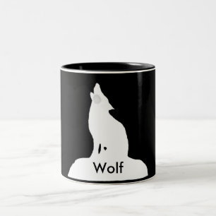 Taza Bicolor lobo de la noche