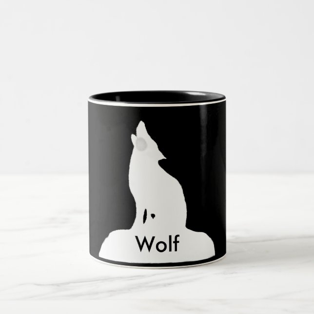 Taza Bicolor lobo de la noche (Centro)