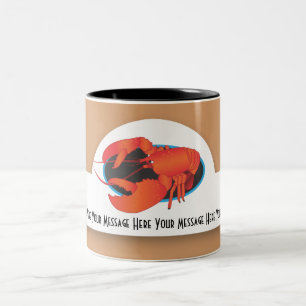 Taza Bicolor Lobo de plantilla de silenciador