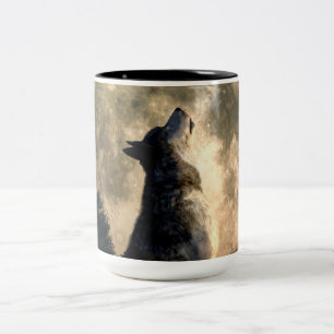 Taza Bicolor Lobo del grito