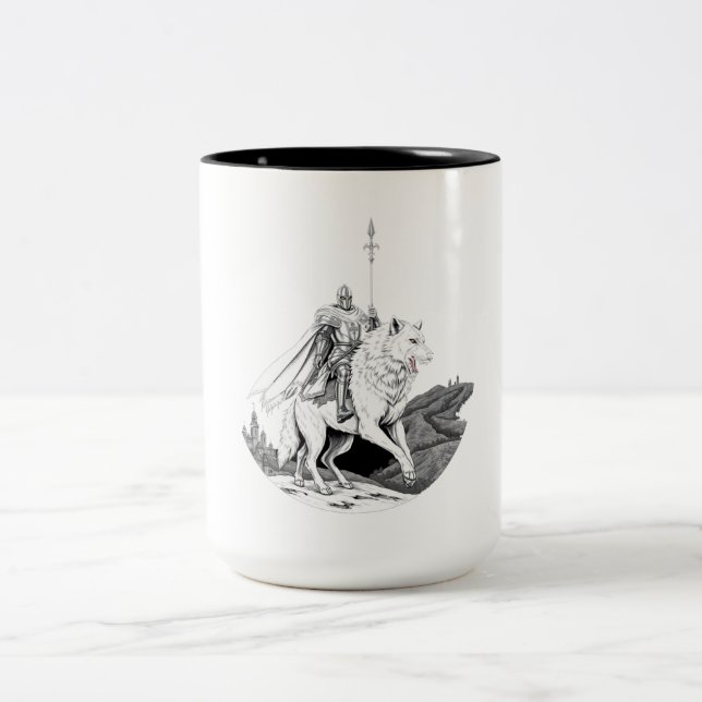 Taza Bicolor lobo majestuoso (Centro)
