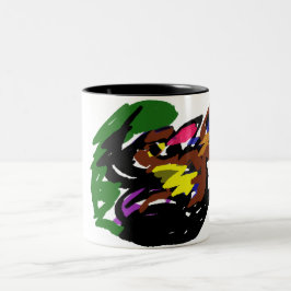 Taza Bicolor Lobo Salvaje otoño 