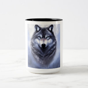 Taza Bicolor Lobo solitario