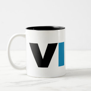 Taza Bicolor LOBO VIBE (blanco)