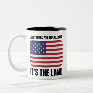 Taza Bicolor Lobotomías para los republicanos