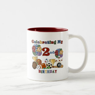 Taza Bicolor Loco para los deportes camisetas y regalos de 2º c
