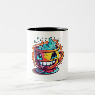 Taza Bicolor Loco tazón de café