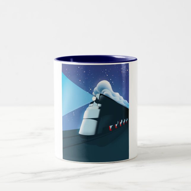 Taza Bicolor Locomotora Art Deco (Centro)