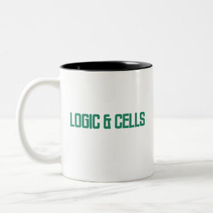 Taza Bicolor Lógica y celdas Mentalidad de hoja de cálculo an