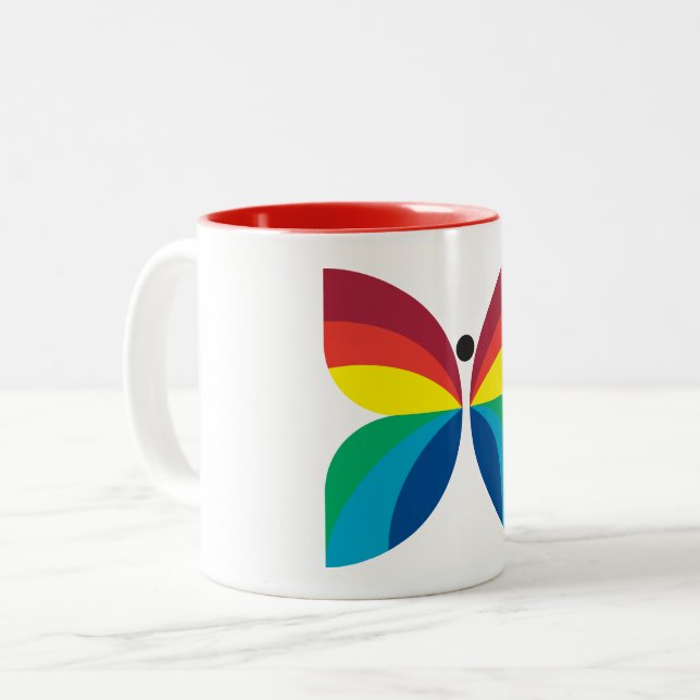 Taza Bicolor Logo de CBC 1966 (Anverso izquierdo)