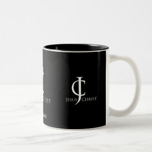 Taza Bicolor Logo de JC (Jesucristo) gotGod316.com