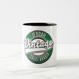 Taza Bicolor logo de jeddah saudi arabia