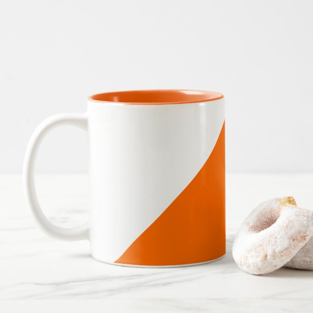 Taza Bicolor Logo de Mug - Orientando (Con donut)