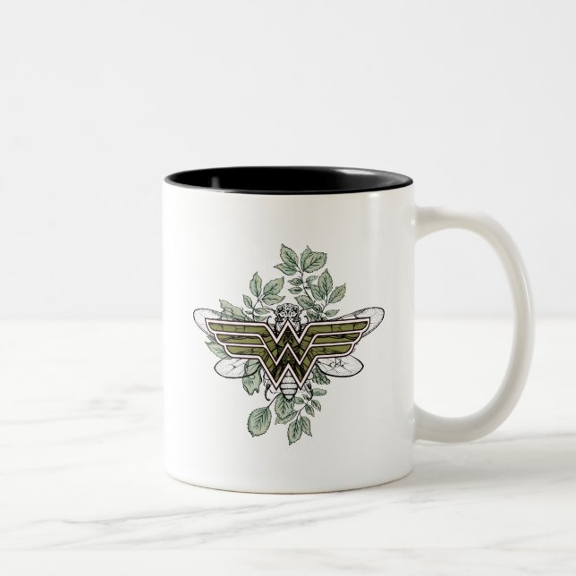 Taza Bicolor Logo de Wonman Queen Bee (Derecha)