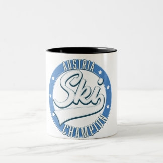 Taza Bicolor Logo del Campeón de Esquí de Austria