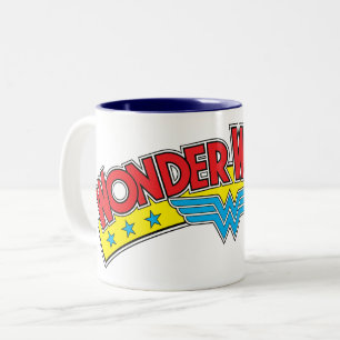 Taza Bicolor Logo del cómic de 1987 de Wonder Woman