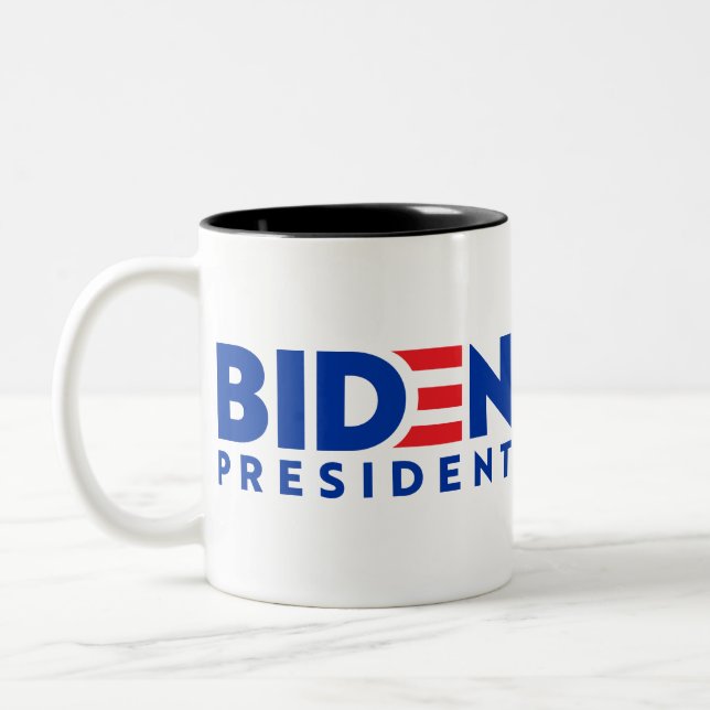 Taza Bicolor Logo del presidente Biden (Izquierda)