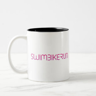 Taza Bicolor Logo genial de Triatlón para todos los amantes del