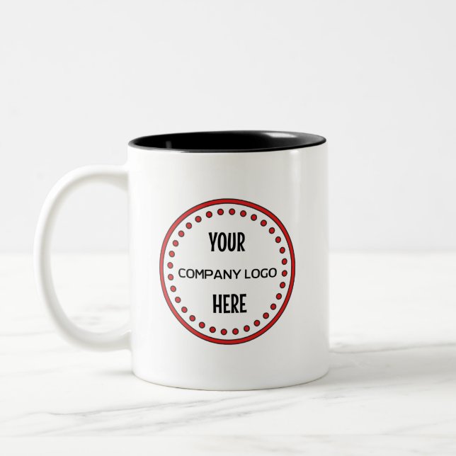 TAZA BICOLOR LOGO PERSONALIZADO (Izquierda)