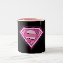 Taza Bicolor Logo rosa superchica